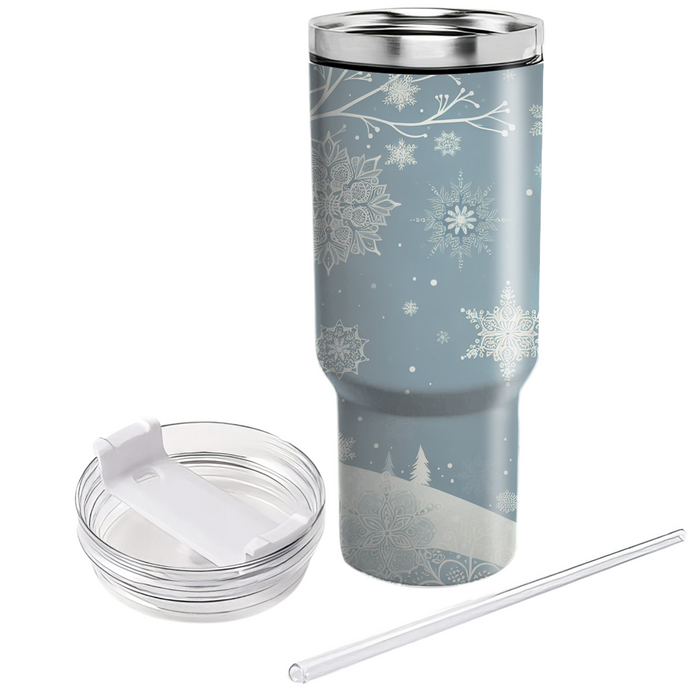 Winter Snowfall  Travel Tumblers