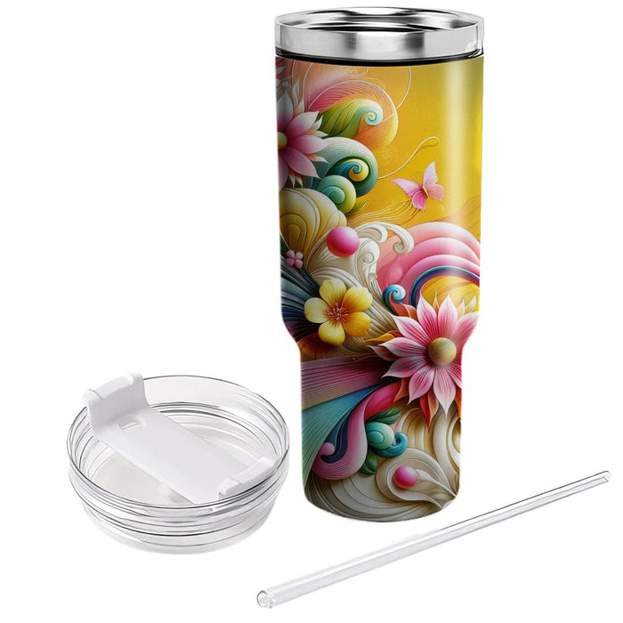 Whimsical Winds - A Spring Festival  Design Custom Tumblers