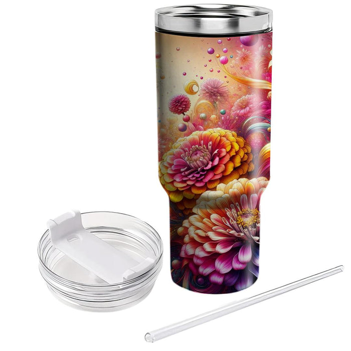 Bold Bloom Burst  Tumbler Cups