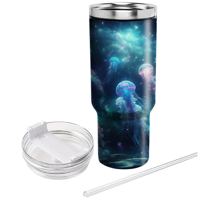 Galactic Jellyfish  Personalized Tumblers