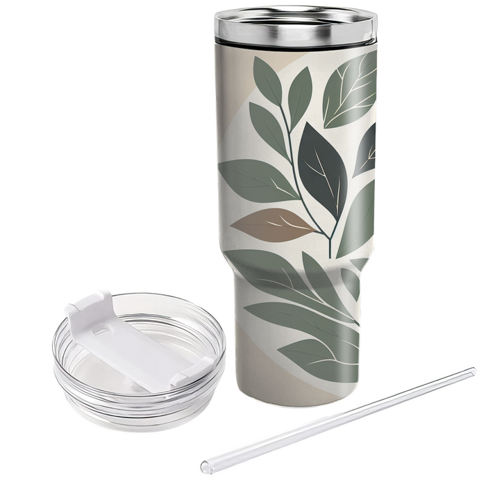 Textured Leaf Imprint  Custom Tumblers