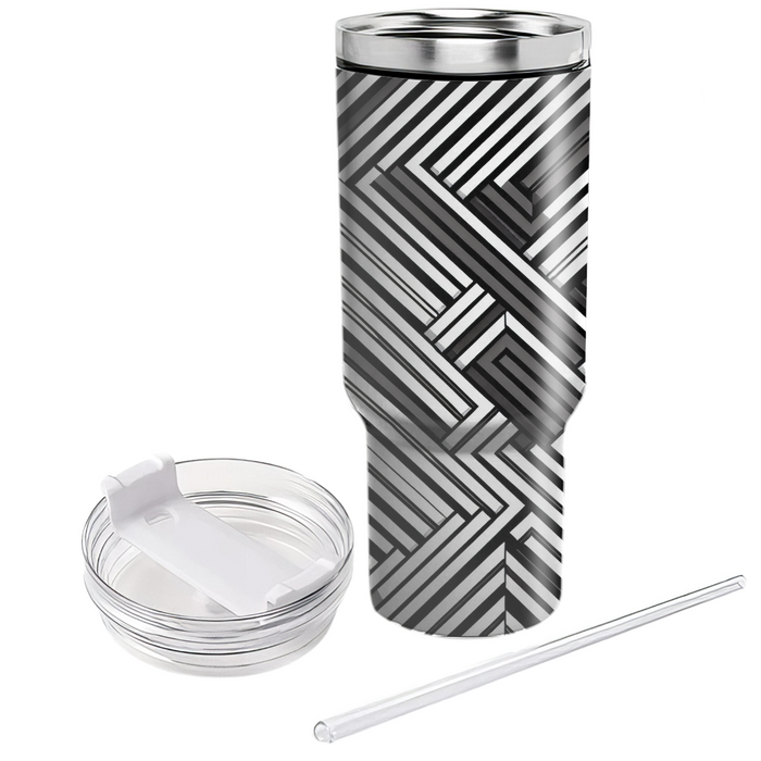 Minimalist Stripe Delight  Insulated Tumblers