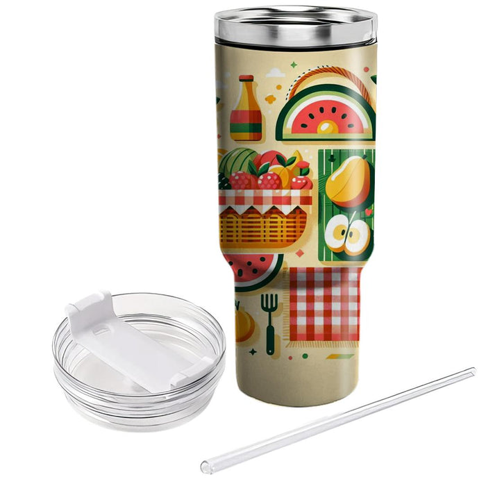 Vintage Picnic  Insulated Tumblers