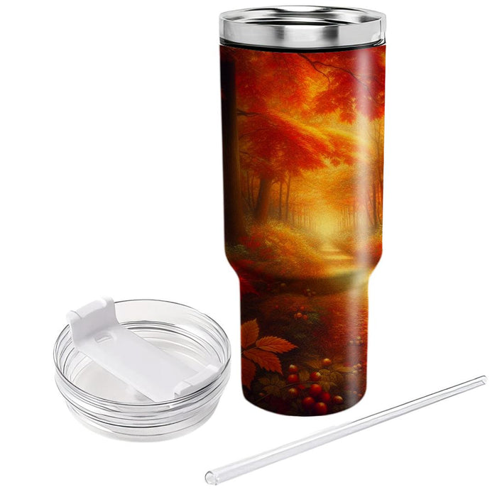 Autumn Leafy Pathway  Decorative Tumblers