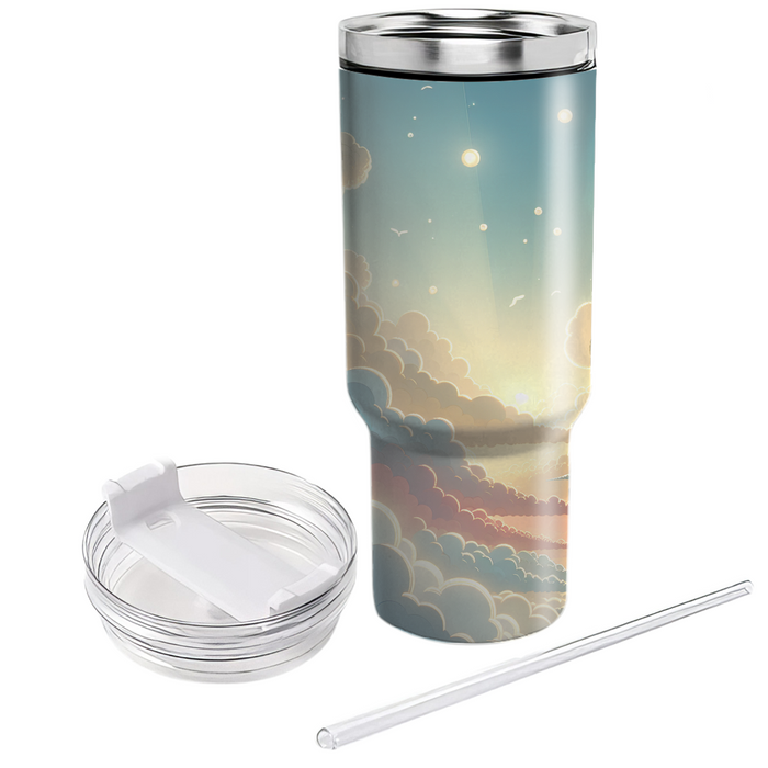 Whimsical Dream Clouds  Custom Tumblers