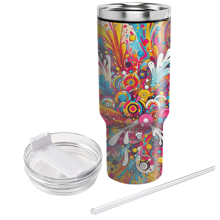 Vibrant Visions - A Holi Festival  Tumbler Cups