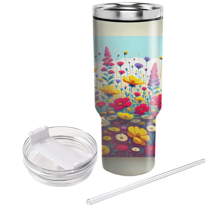 Wild Flower Power  Personalized Tumblers