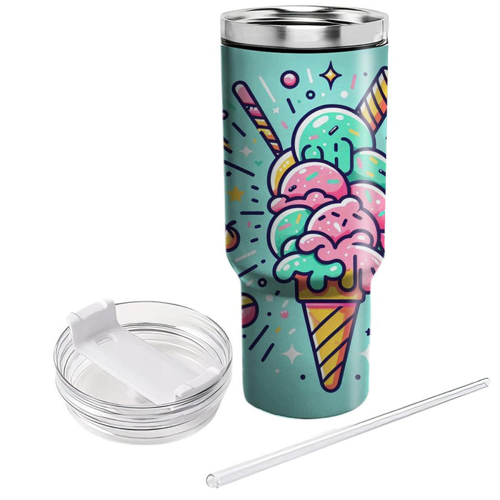 Whimsical Ice Cream Dream  Tumbler Cups