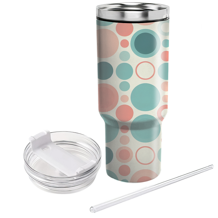 Retro Floral Circles  Custom Tumblers