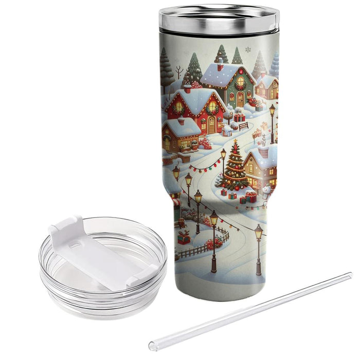 Winter Holiday Village  Insulated Tumblers