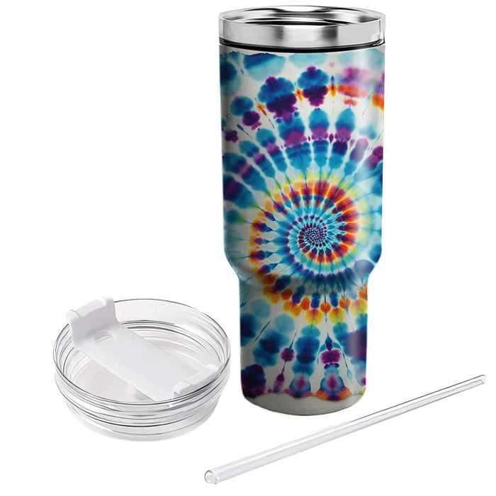 Vibrant Tie-dye  Travel Tumblers