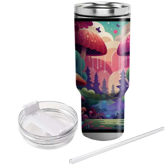 Whimsical Mushroom Forest  Insulated Tumblers