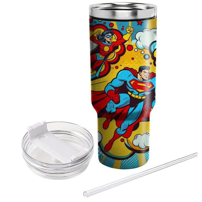 Vintage 80s Comic  Travel Tumblers