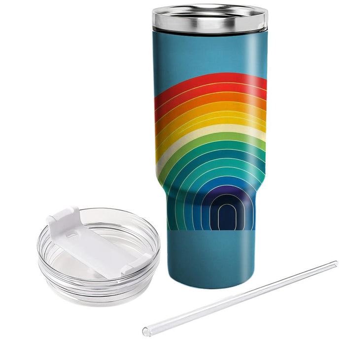 Vibrant Rainbow Spectrum  Travel Tumblers