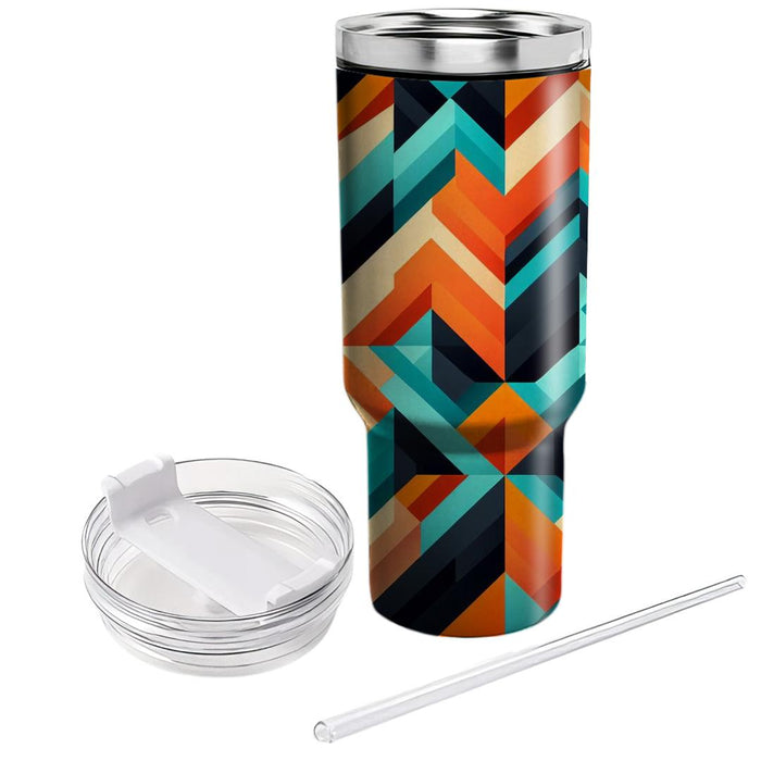 Bold Triangle Design  Custom Tumblers