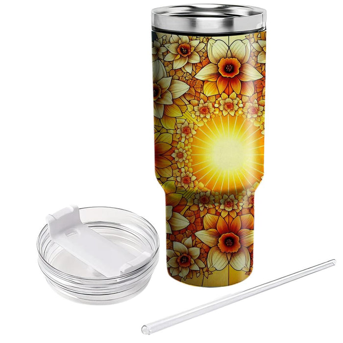 Sunset Daffodil Delight  Tumbler Cups