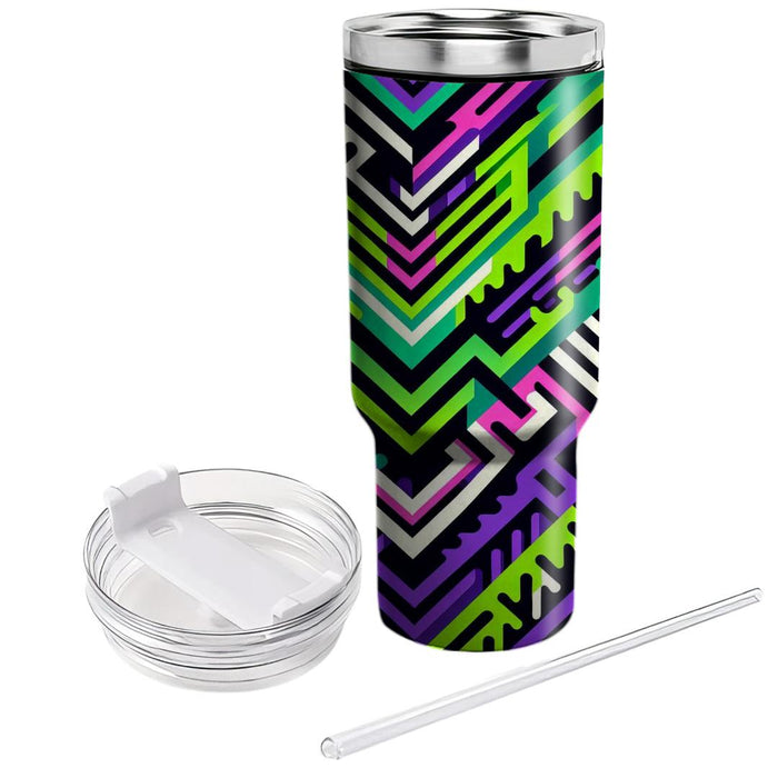 Funky Zigzag Jazz  Unique Tumblers