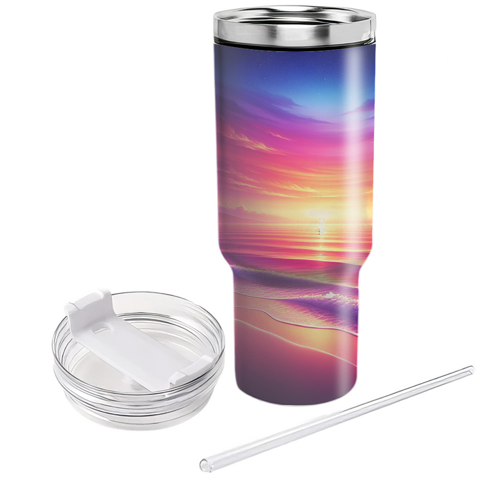 Summer Beach Sunset  Personalized Tumblers