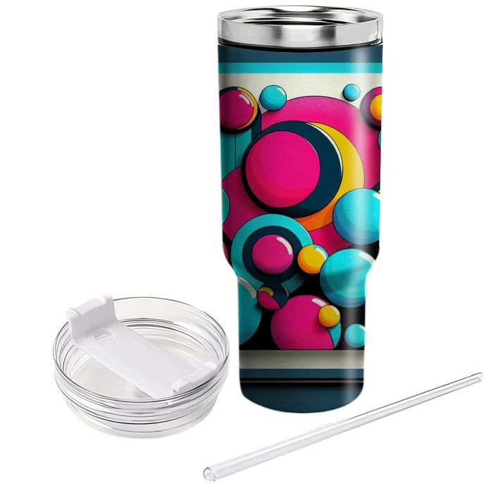 Bright Funky Circles  Decorative Tumblers