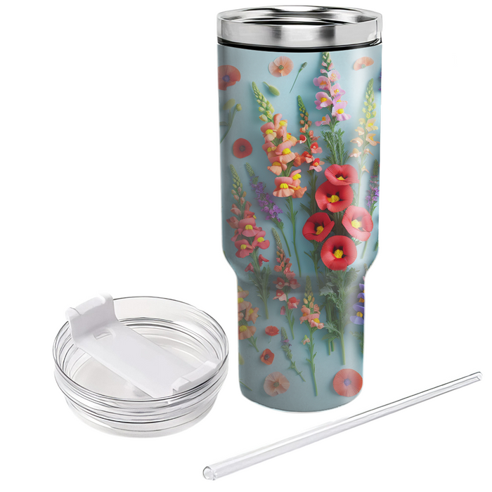 Whimsical Flower Dance  Travel Tumblers