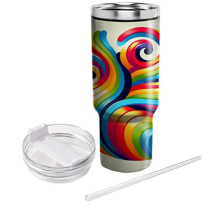 Vivid Rainbow  Insulated Tumblers