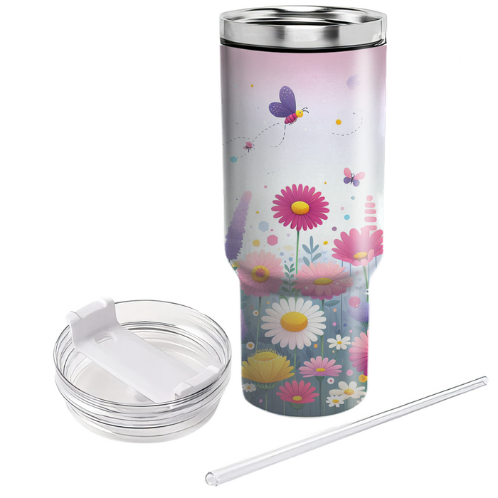 Spring Wildflower Meadow  Tumbler Cups