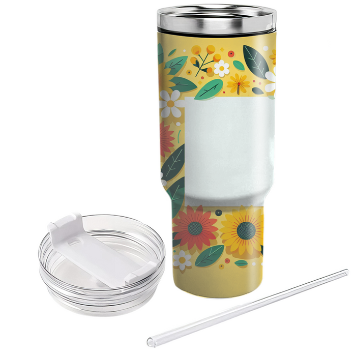 Sunny Day Floral  Tumblers For Gifts