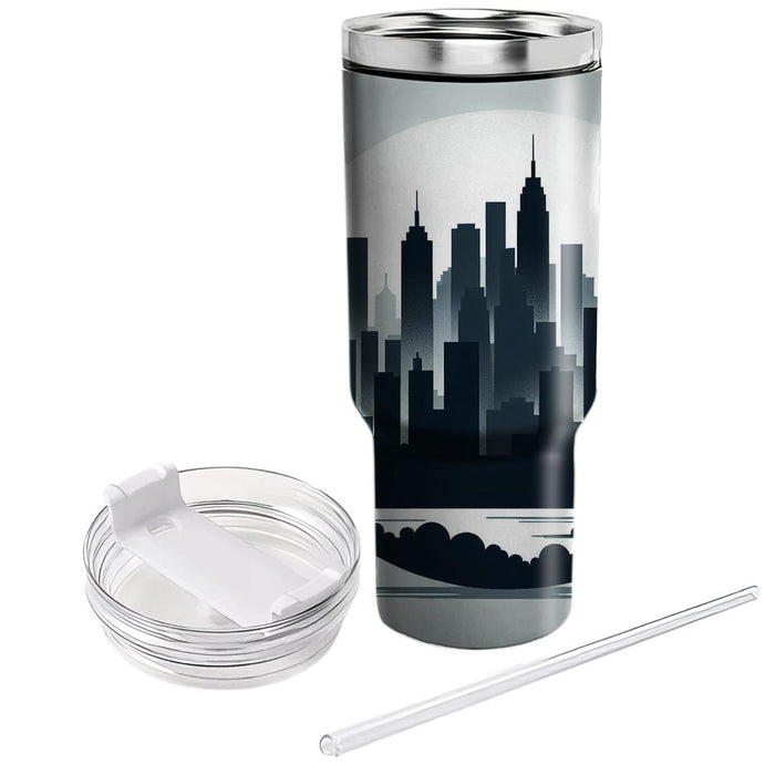 Urban Skyline Silhouette  Decorative Tumblers