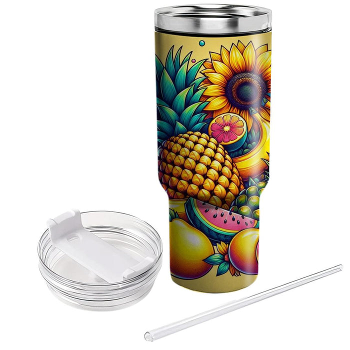 Vivid Summer Vibes Travel Tumblers