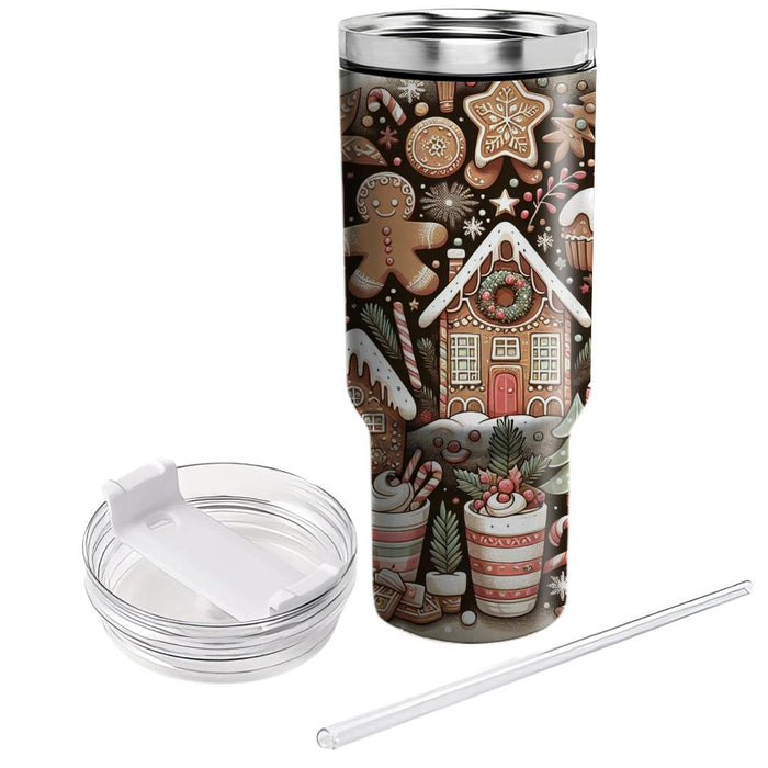 Winter Gingerbread Delight  Tumblers For Gifts