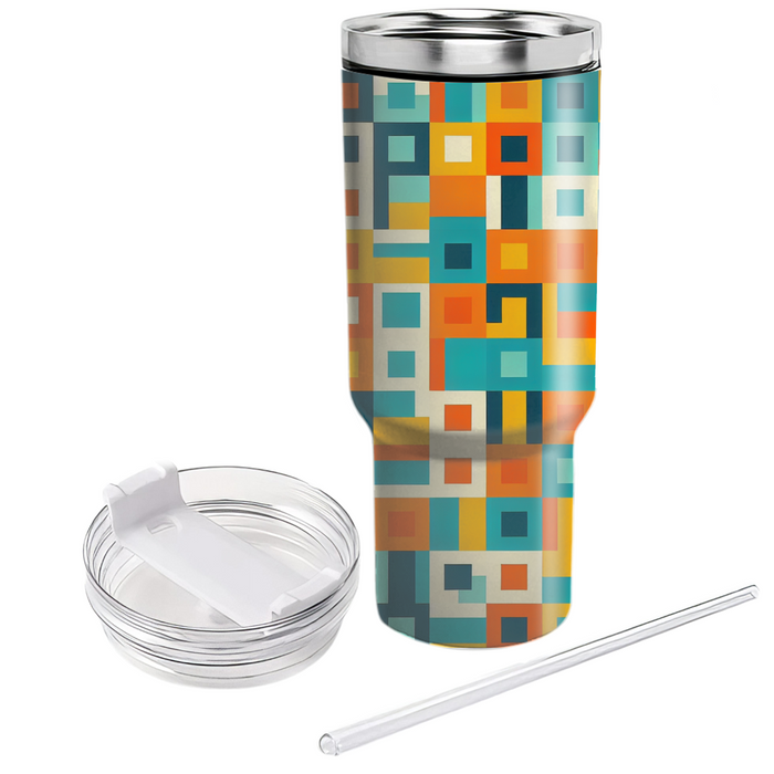 Bold Square Mosaic  Insulated Tumblers