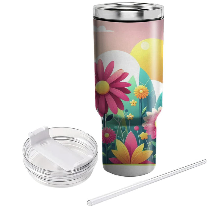 Retro Floral Explosion  Tumblers For Gifts