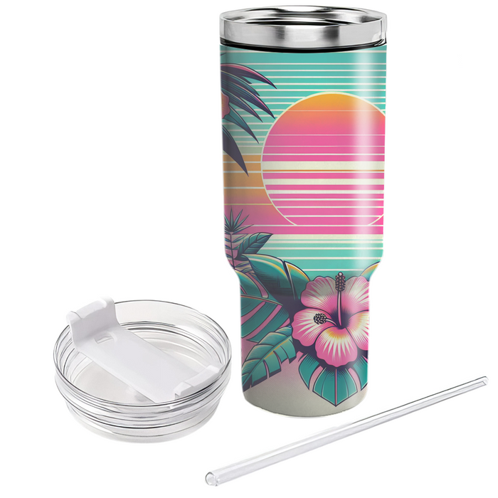 Retro Paradise  Custom Tumblers