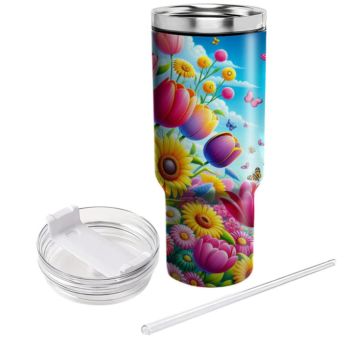 Spring Floral Parade  Decorative Tumblers