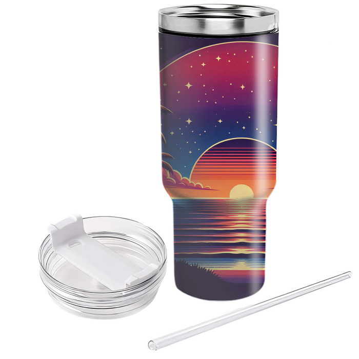 Sunset Mirage  Unique Tumblers