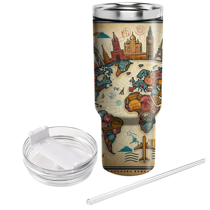 Wanderlust - Travel Day  Unique Tumblers