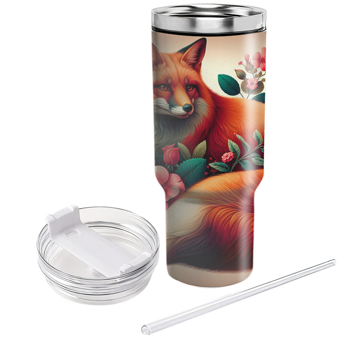 Floral Fox Fusion Tumblers For Gifts