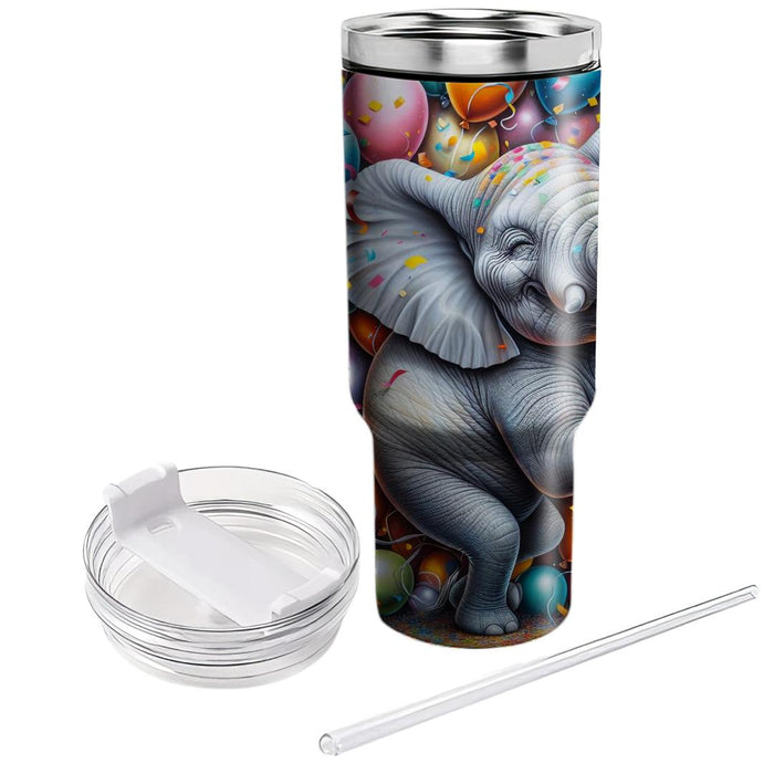 Whimsical Elephant Party  Custom Tumblers