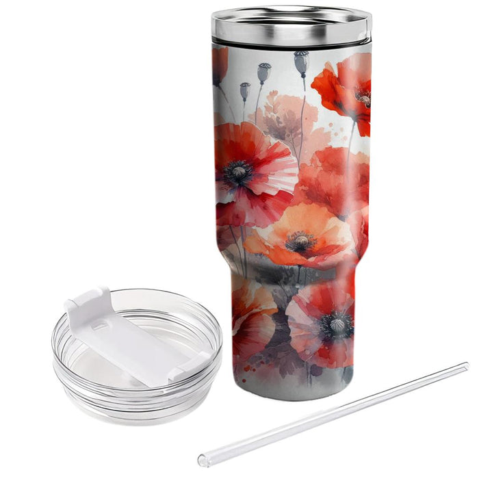 Watercolor Poppy Dreams  Tumblers For Gifts