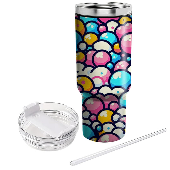 Playful Bubbles Pattern  Tumblers With Lids