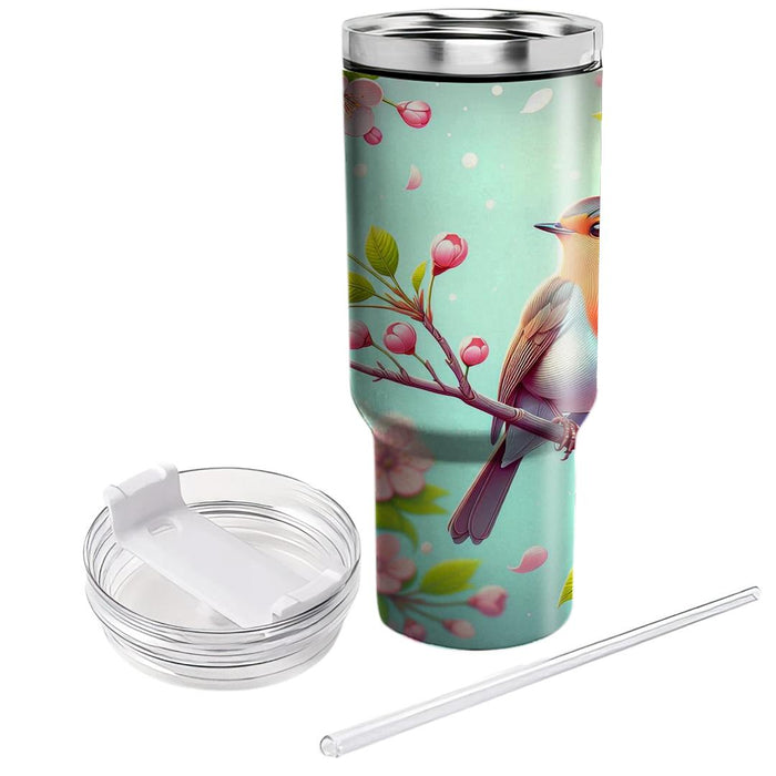 Spring Robin Melody Tumblers With Lids