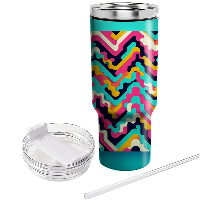 Funky Zigzag  Unique Tumblers