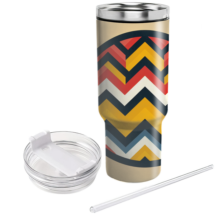 Bold Chevron Splash  Unique Tumblers