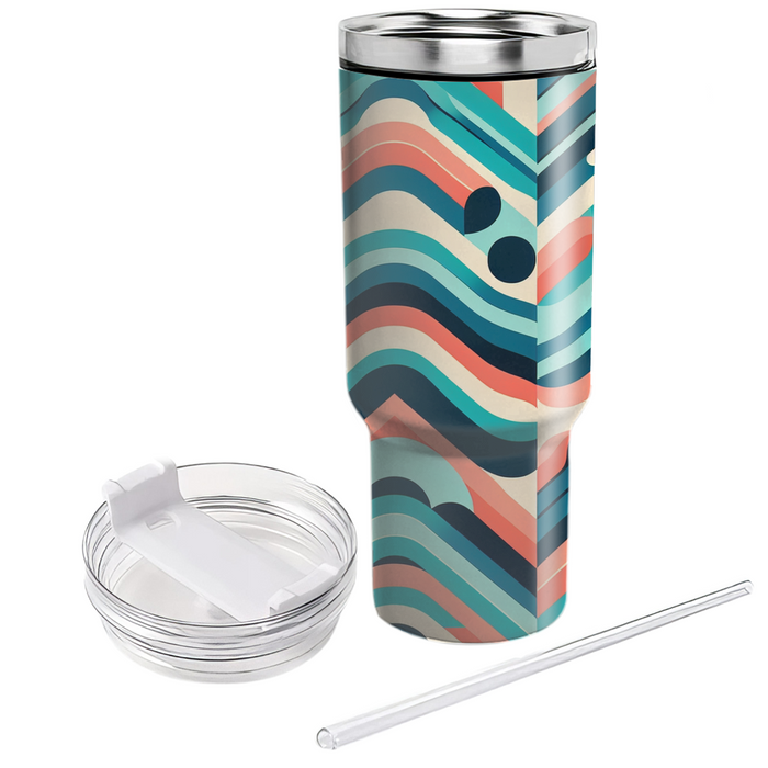 Geometric Wave Dance  Unique Tumblers