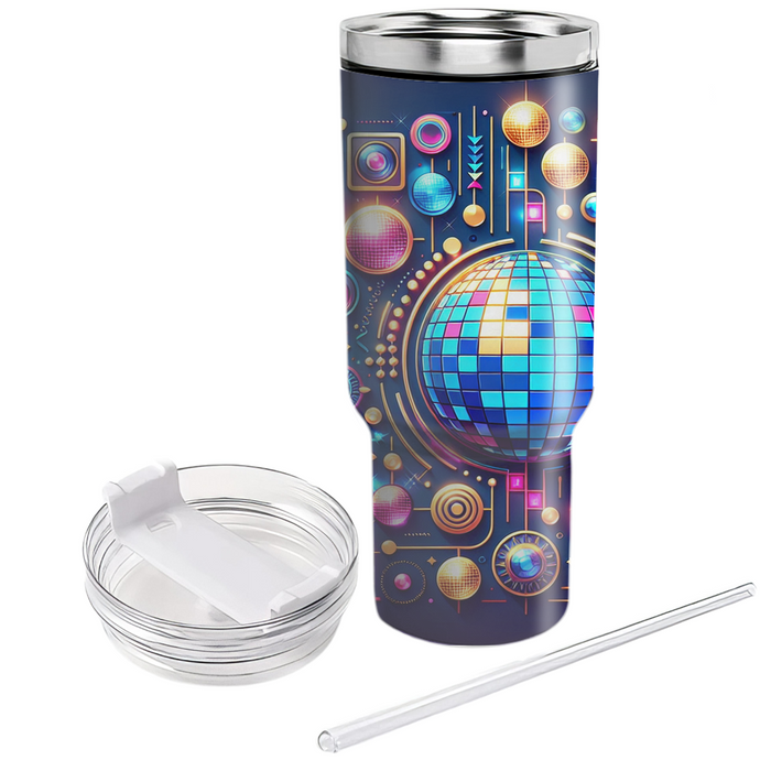 Retro Disco Lights Travel Tumblers