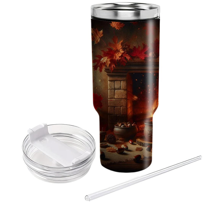 Autumn Fireside Warmth  Tumblers For Gifts