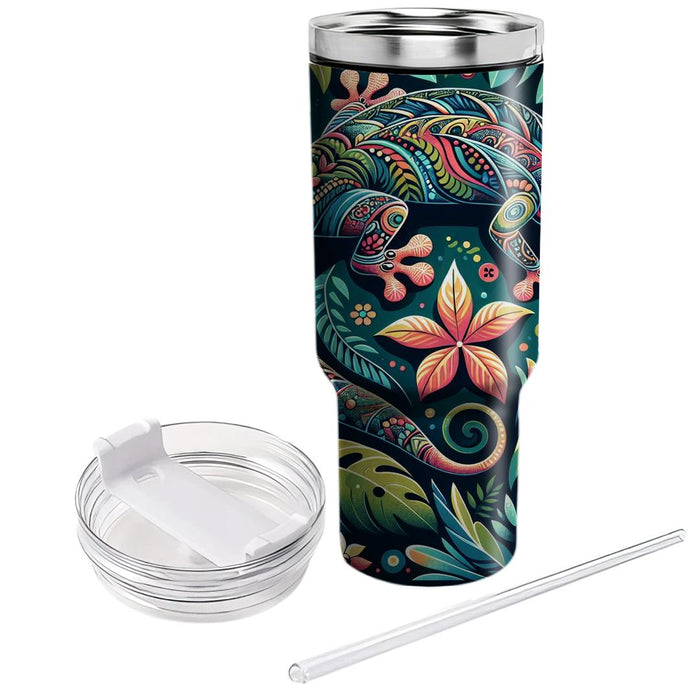 Captivating Gecko Patterns  Personalized Tumblers