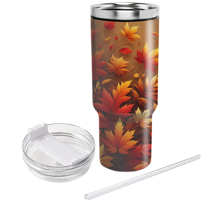 Autumn Leaf Crunch  Personalized Tumblers