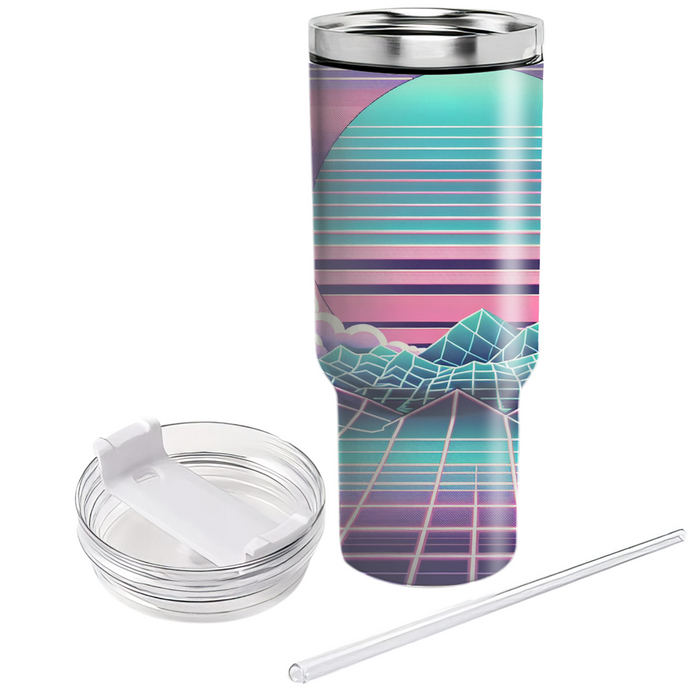 Vaporwave Landscape  Custom Tumblers