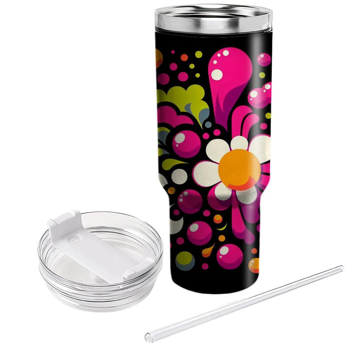 Funky Retro Polka Dots  Tumbler Cups